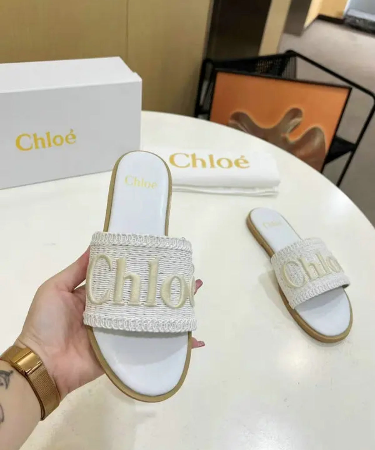 Embroidered Sandals