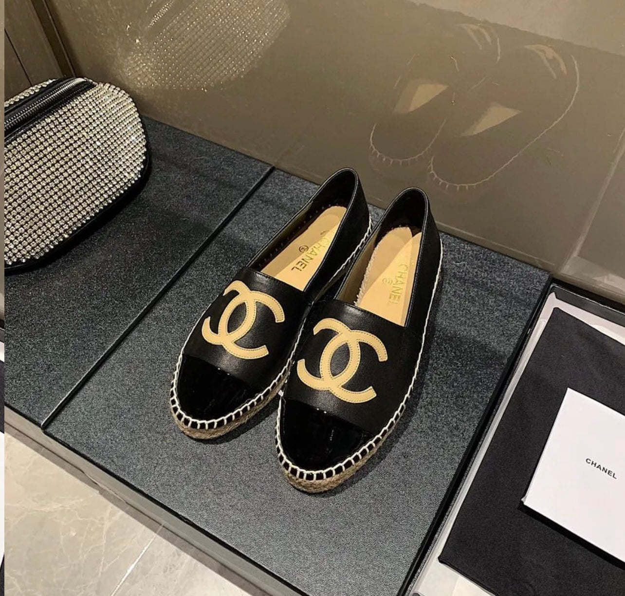 CC Leather Espadrilles
