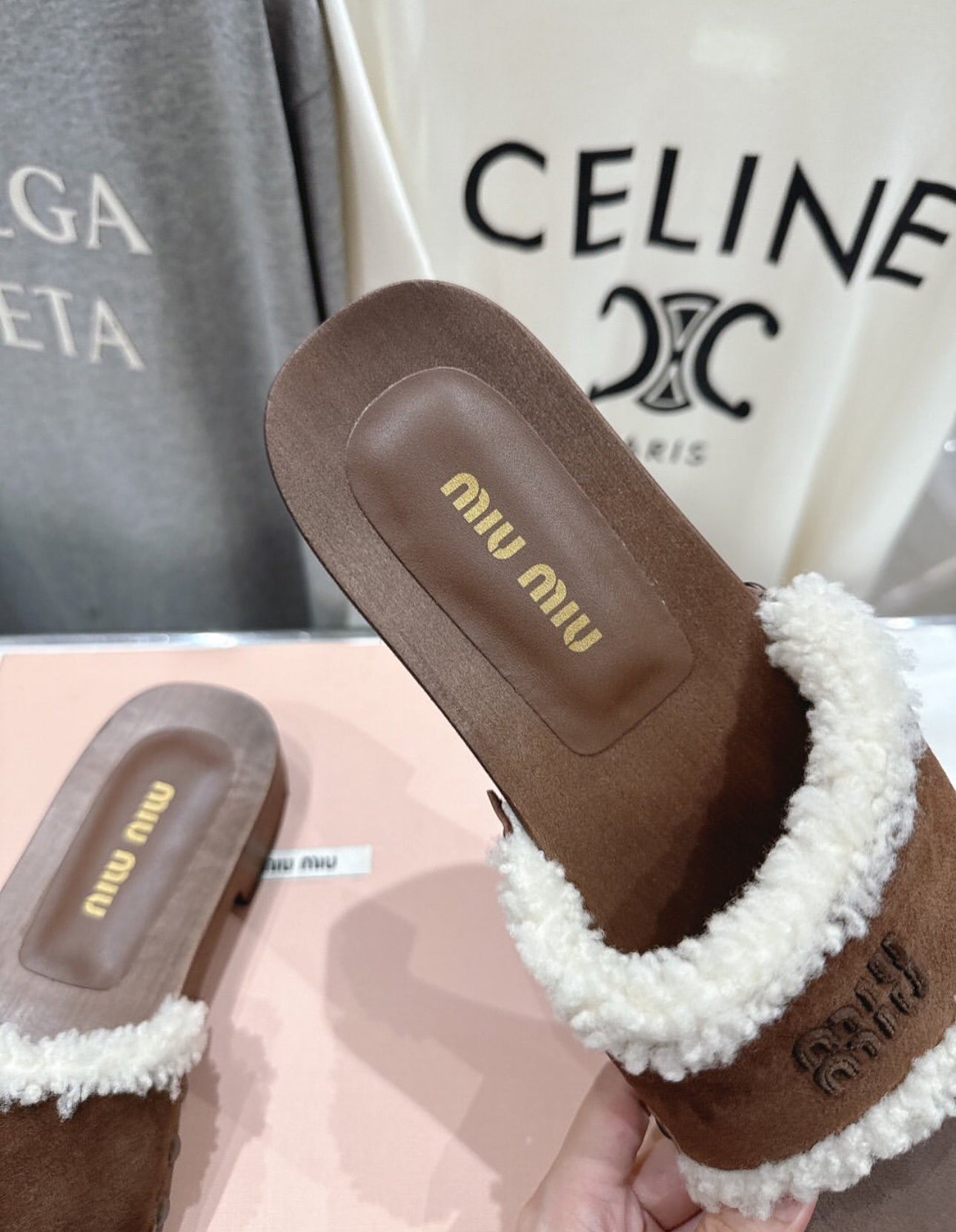 Shearling Mules