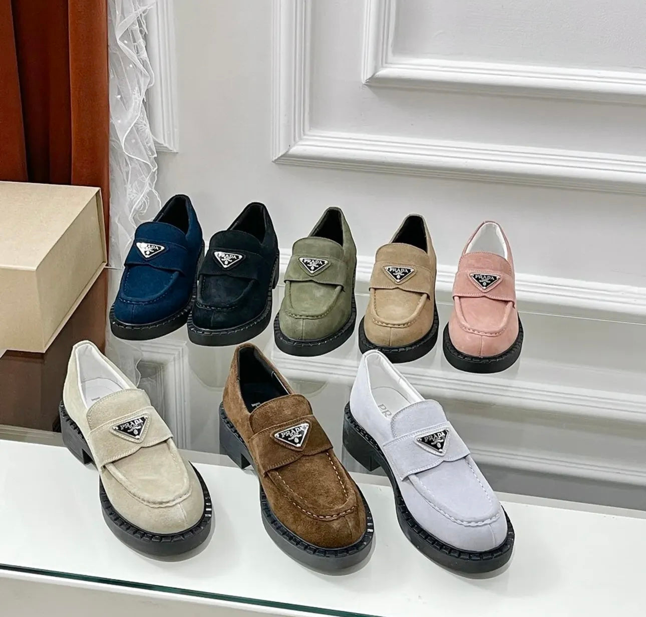 Suede Loafers