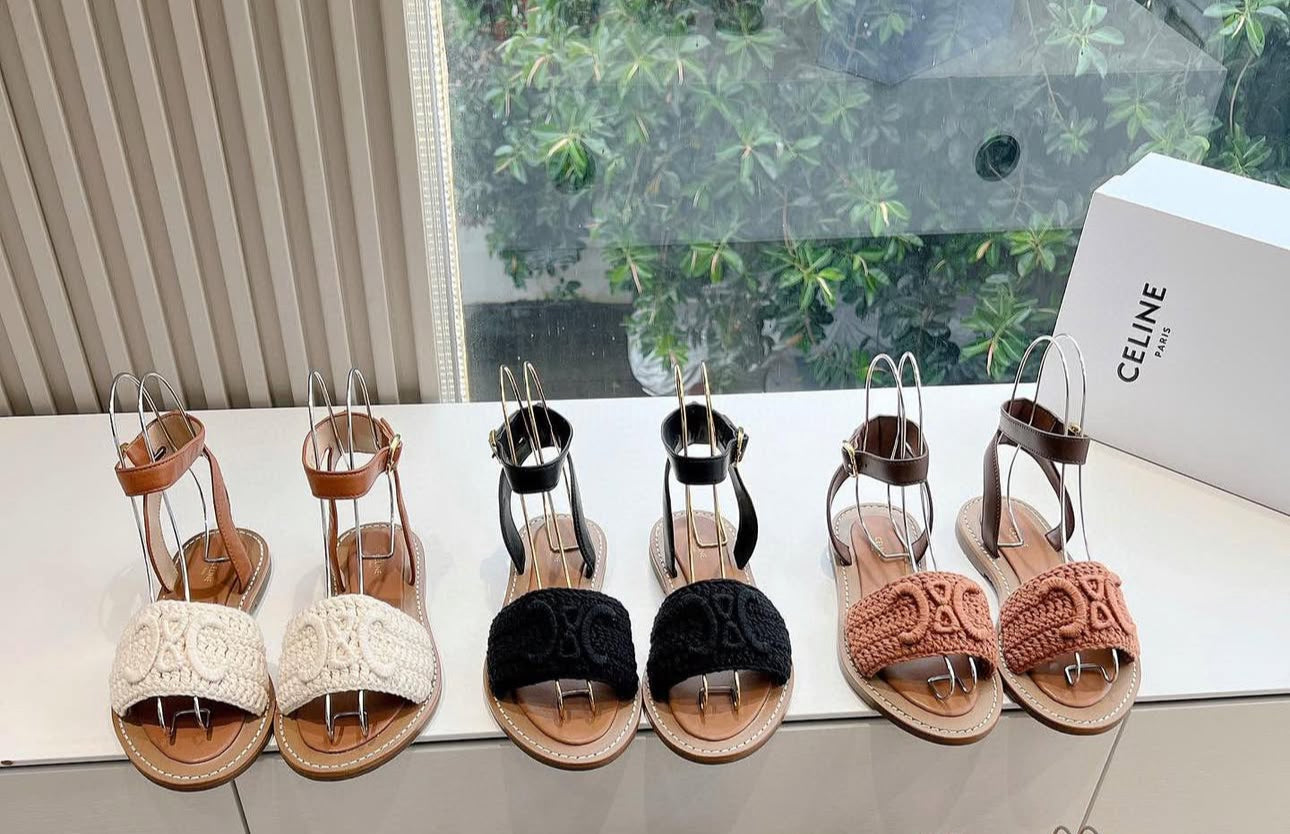 Embroidered Sandals