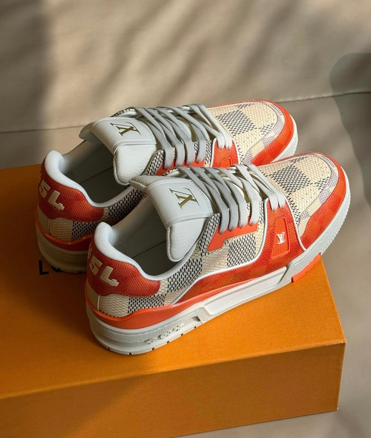 Damier Azur Trainers