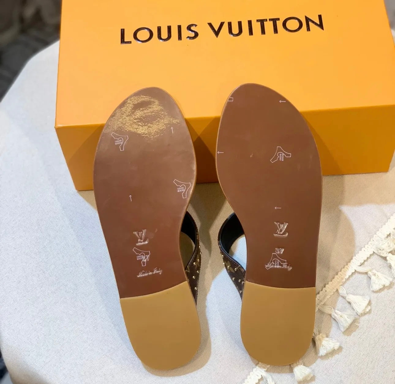 Monogram Sandals