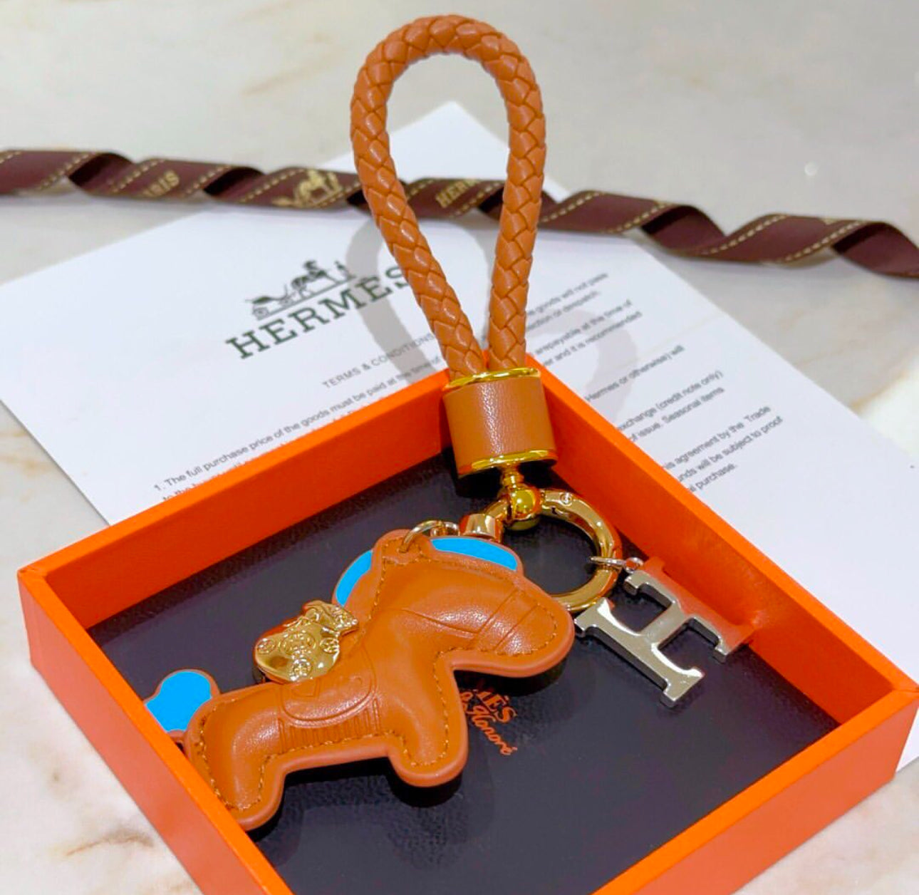 Leather Bag Charm/Keychain