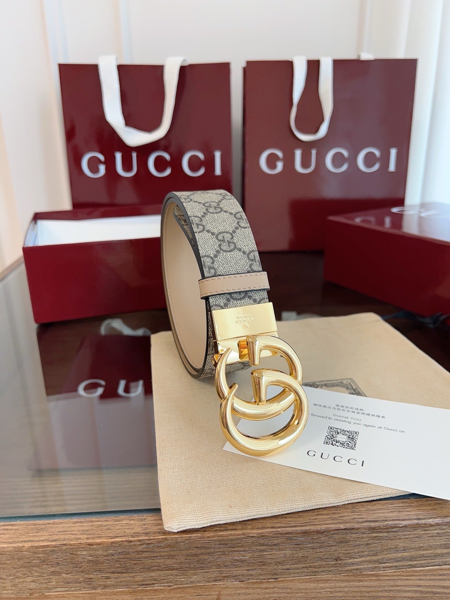 Leather Reversible Belt