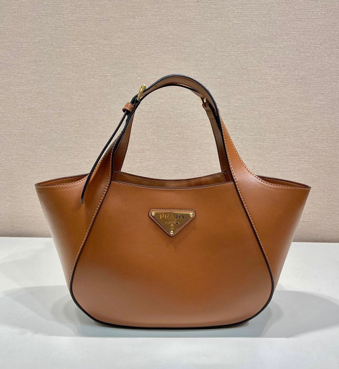 Leather Top Handle Bag