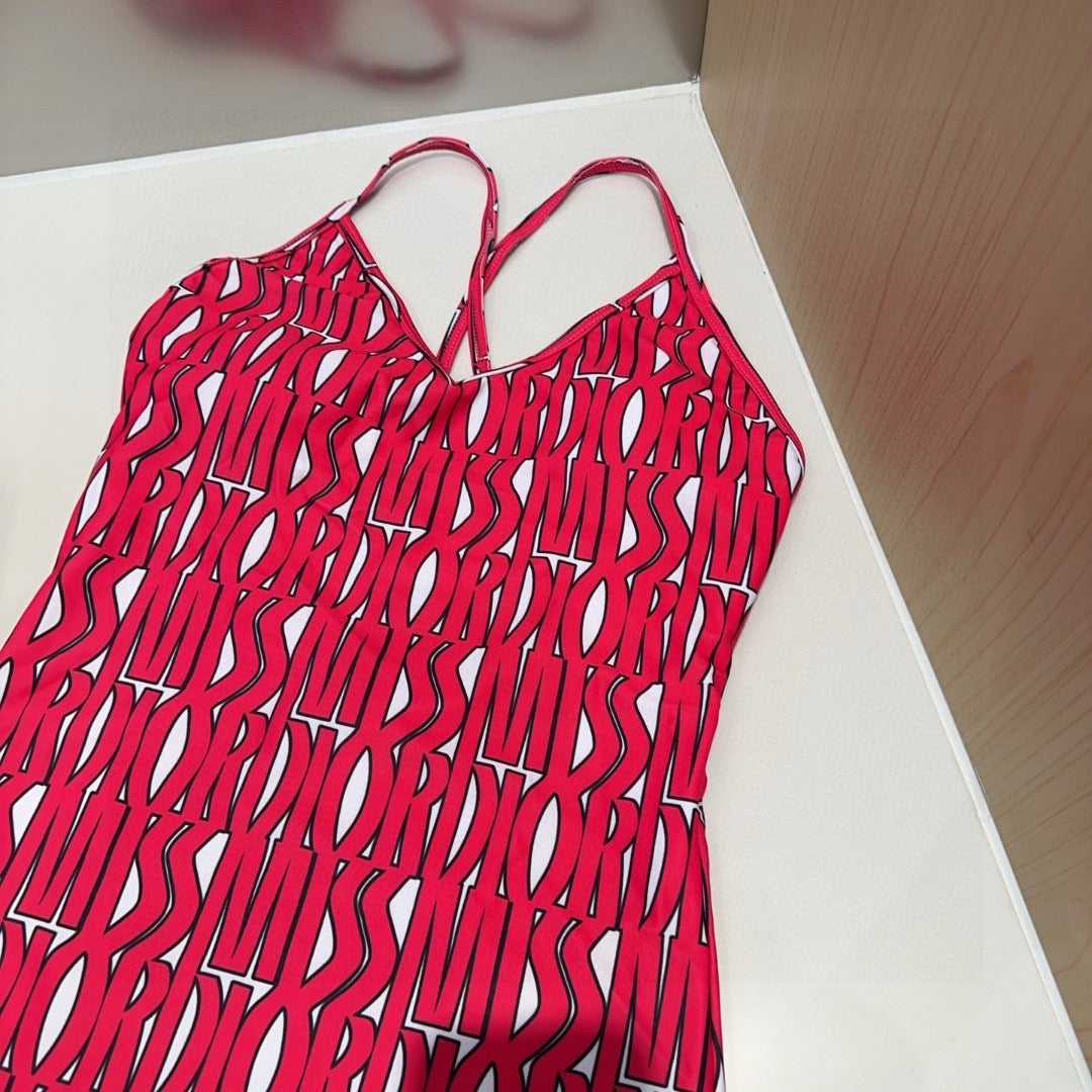 Red swimsuit