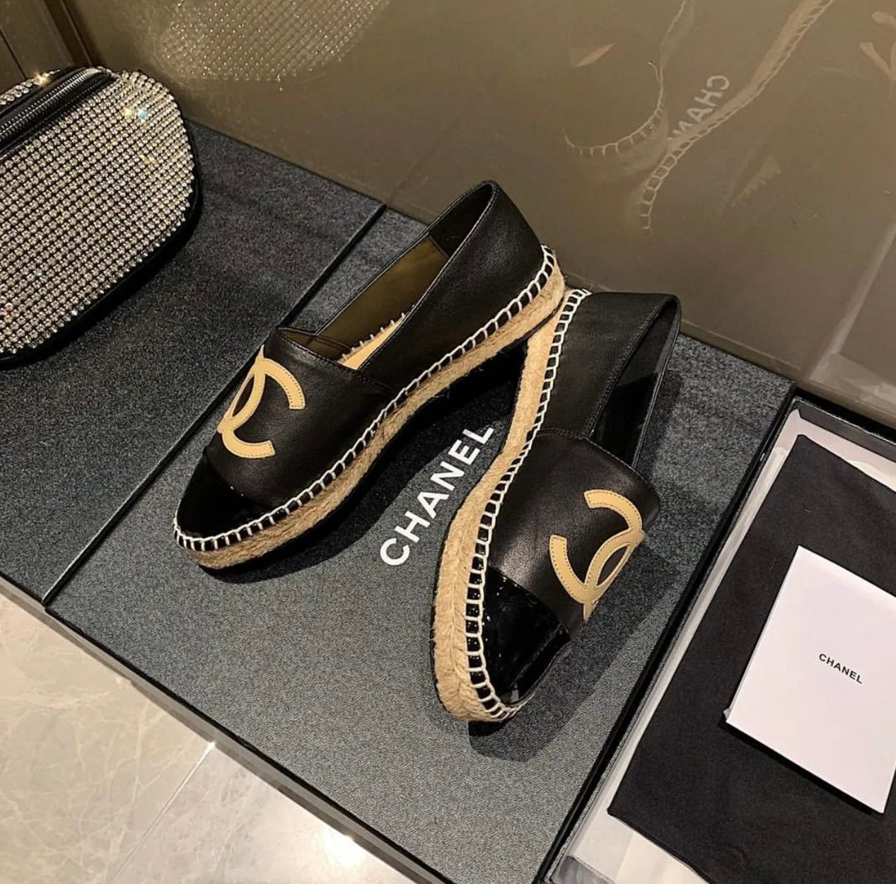 CC Leather Espadrilles