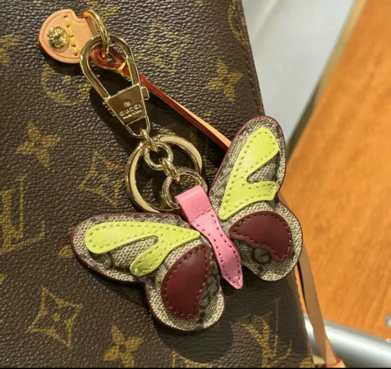 GG Butterfly Bag Charm/Keychain