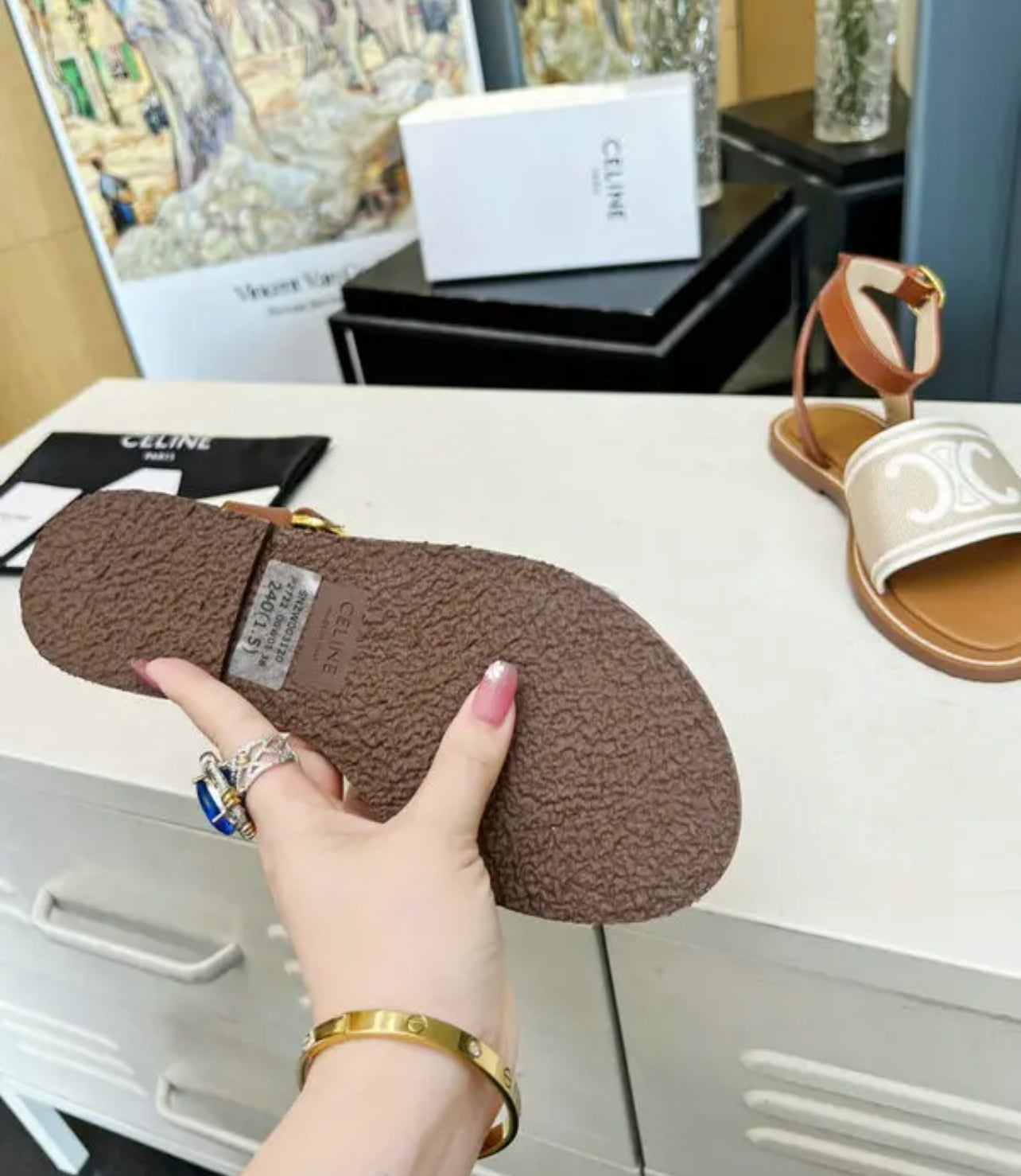 Embroidered Sandals