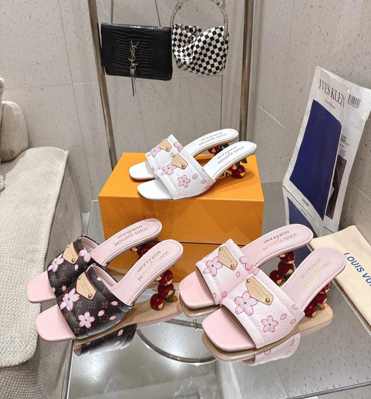 Cherry Blossom Mules