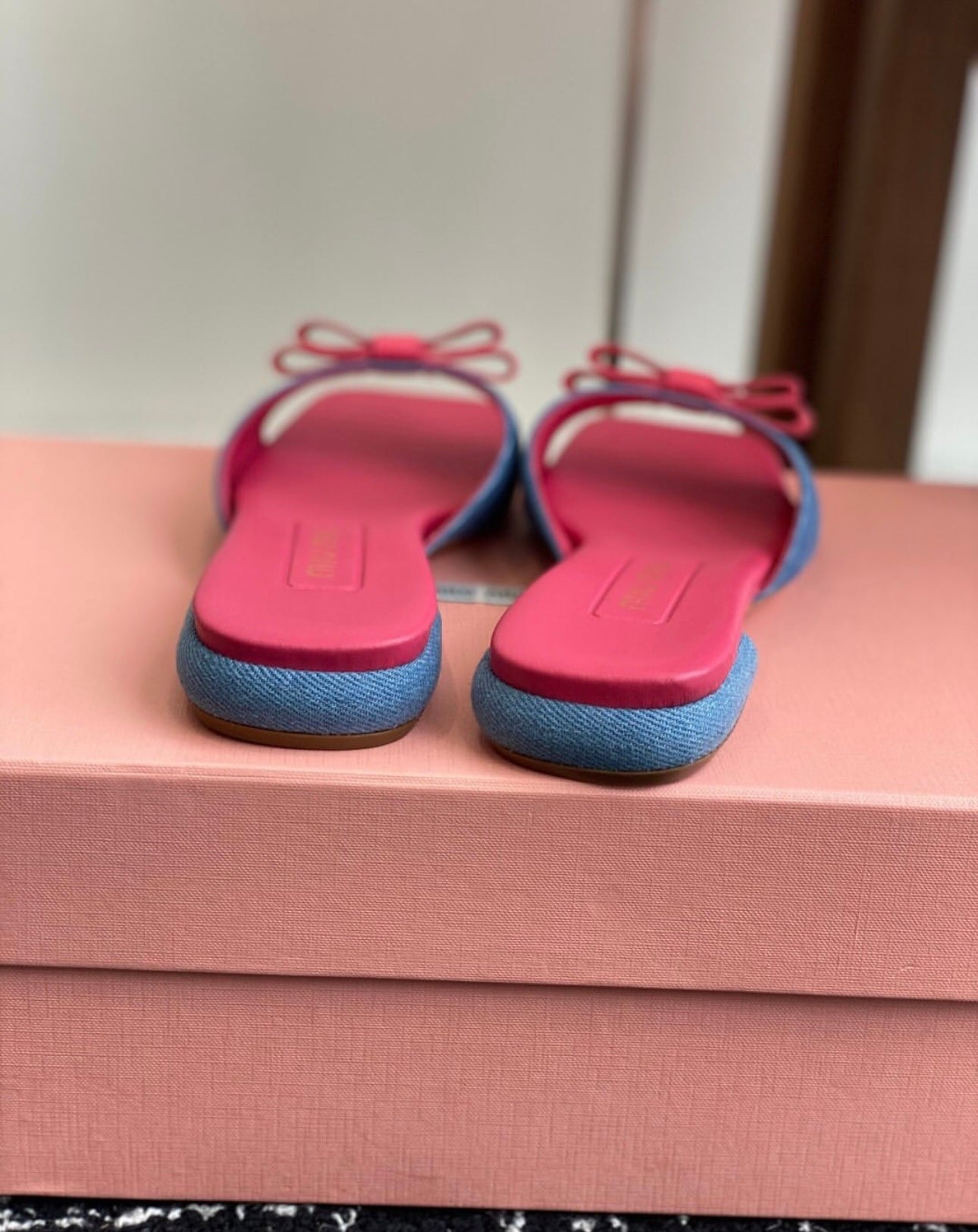 Denim Mules