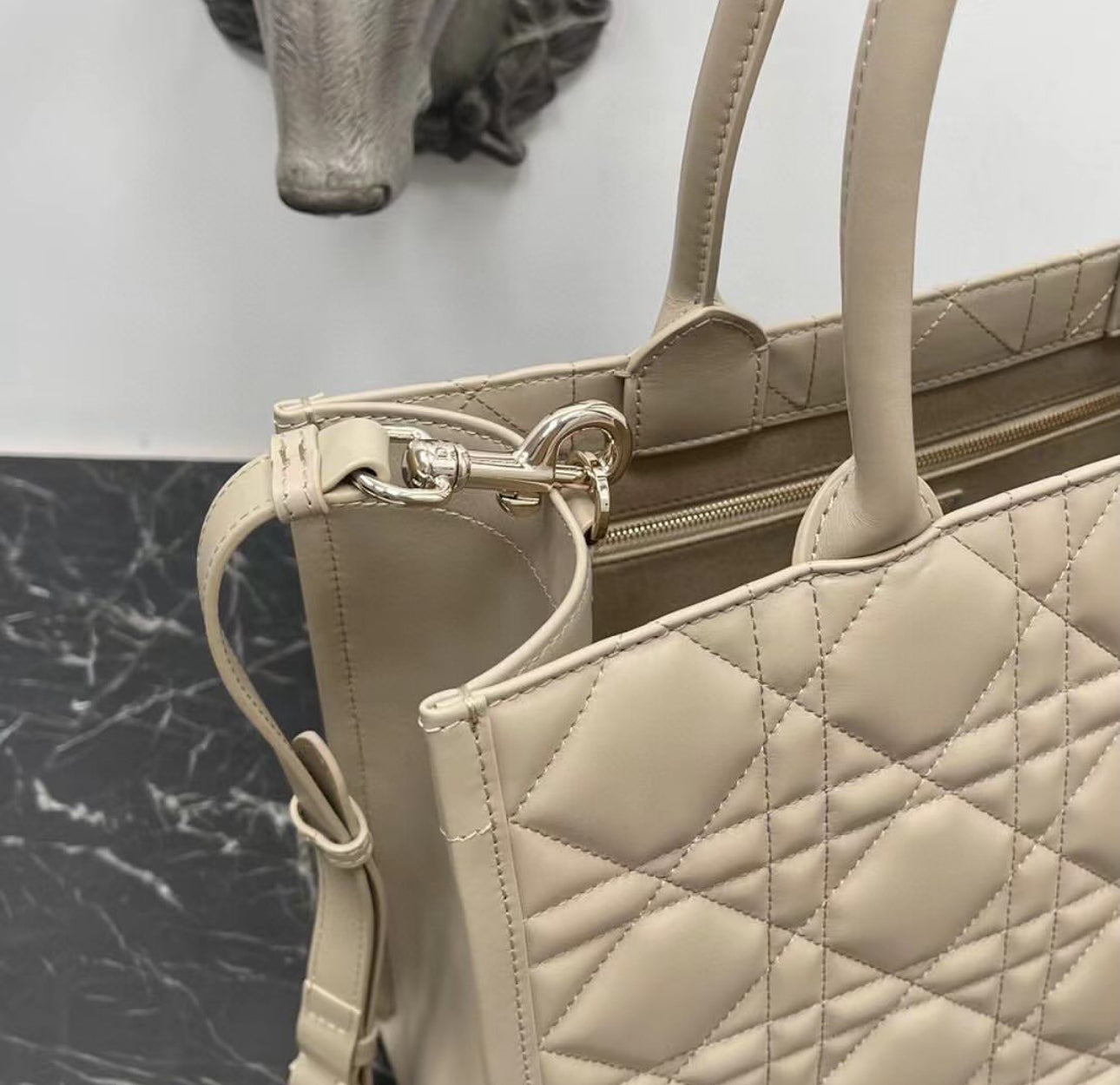 Leather Book Tote