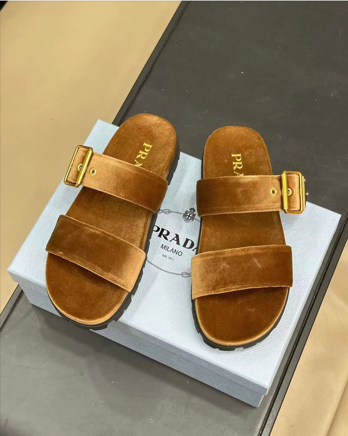 Velvet Sandals