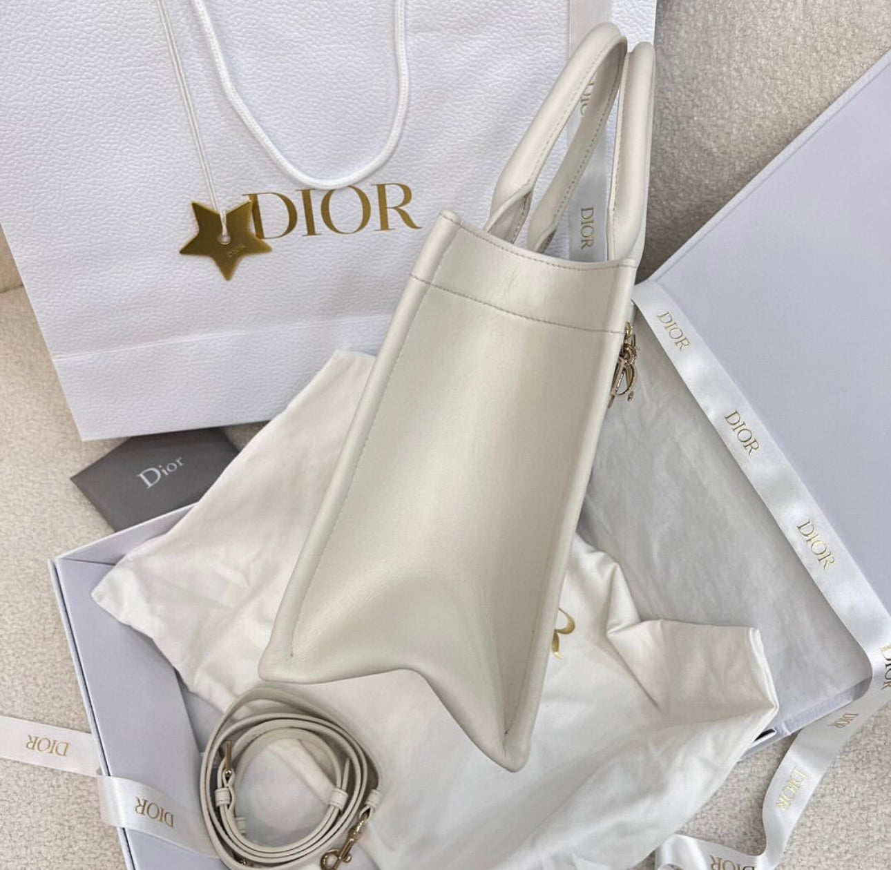 Leather Book Tote