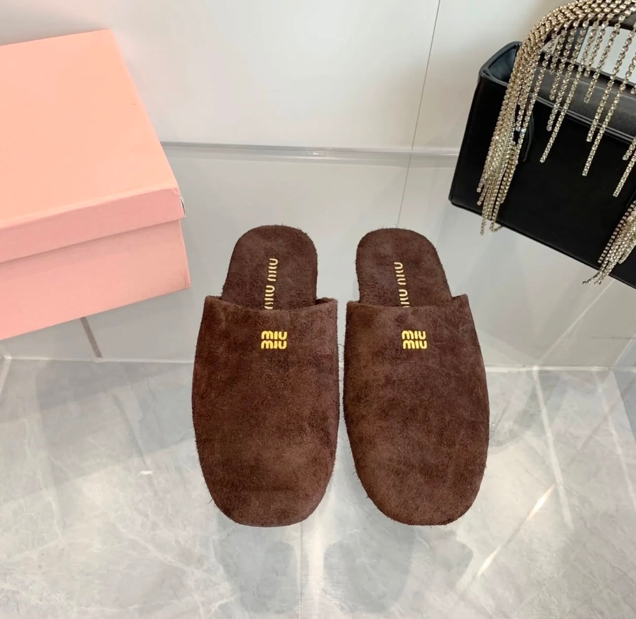 Suede Slippers
