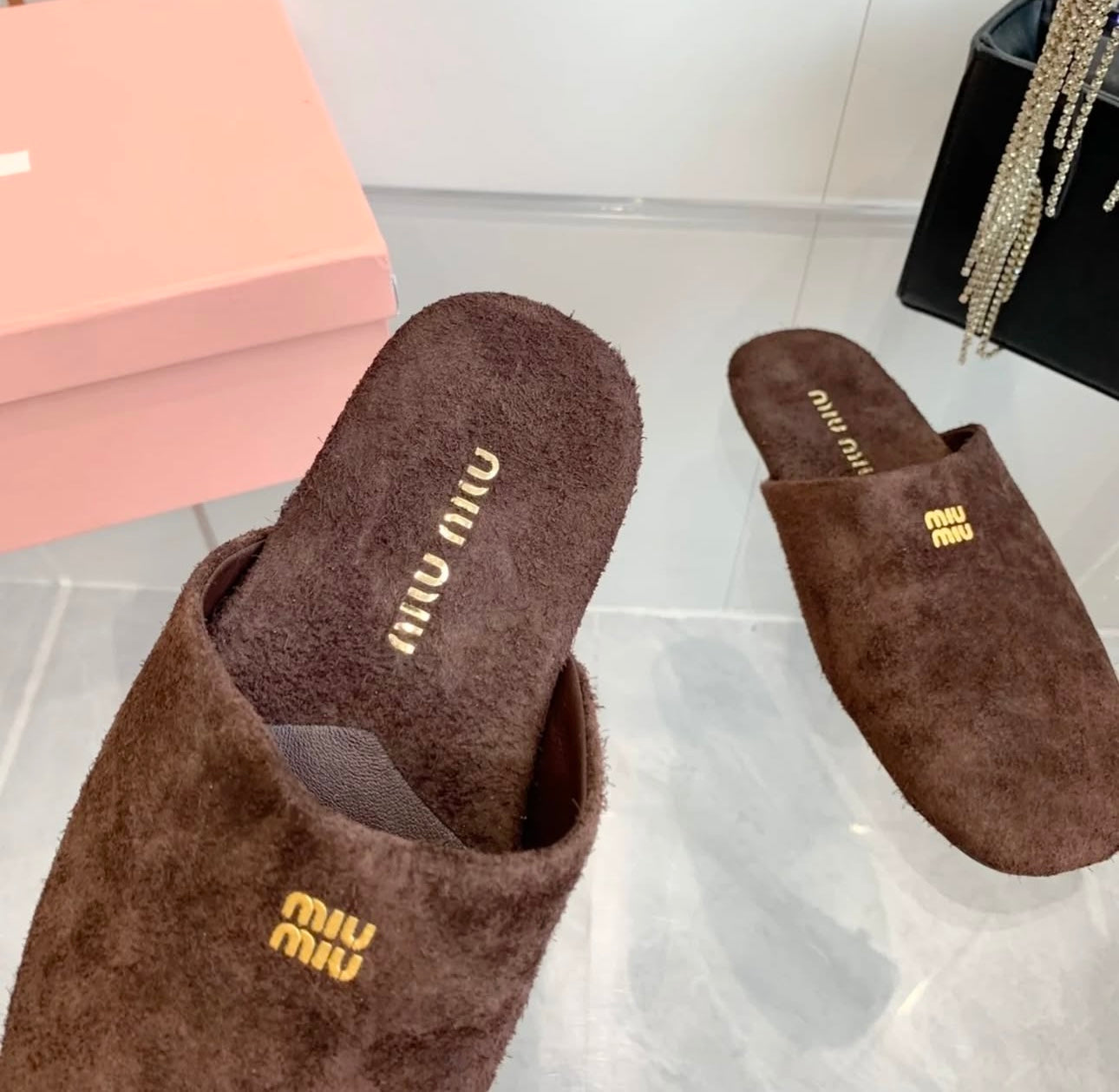 Suede Slippers