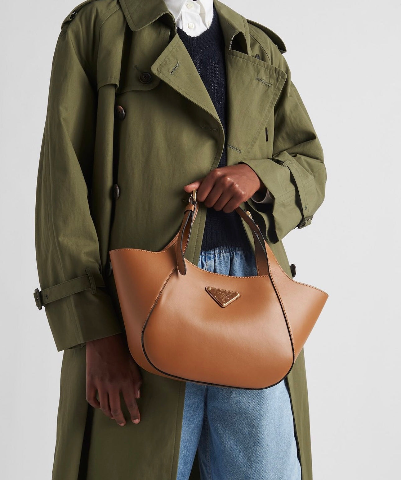 Leather Top Handle Bag
