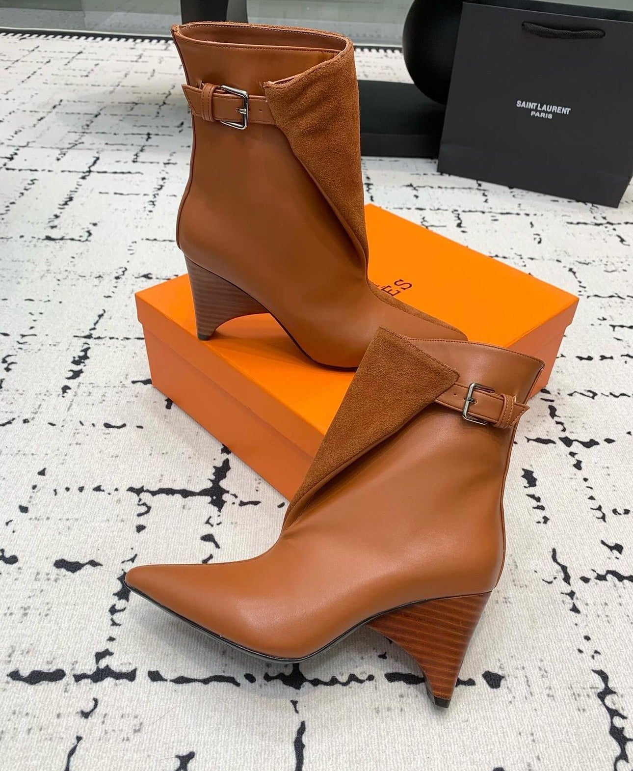 Leather Suede Boots