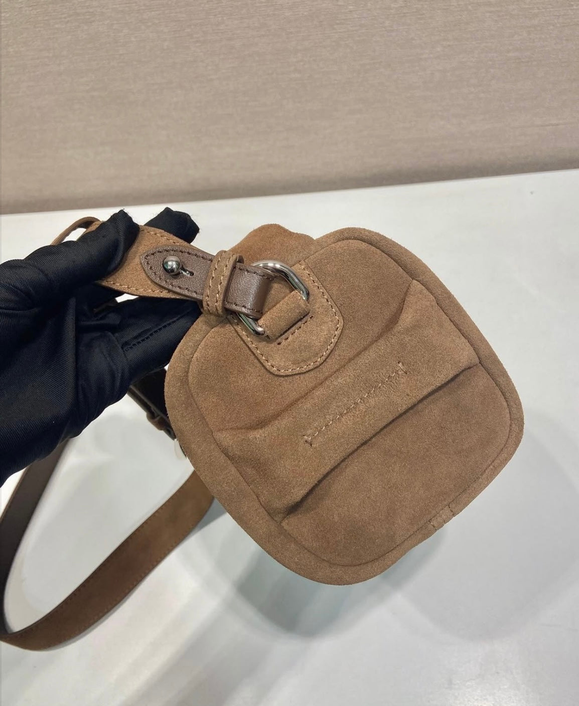 Suede Shoulder Bag