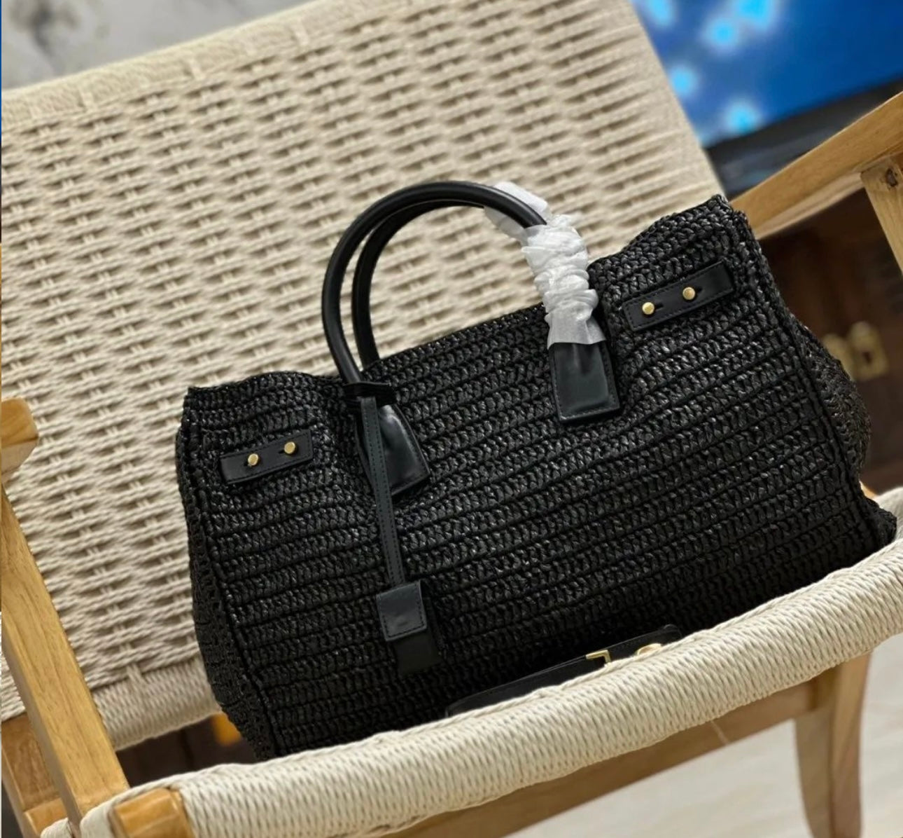 Raffia Sac De Jour