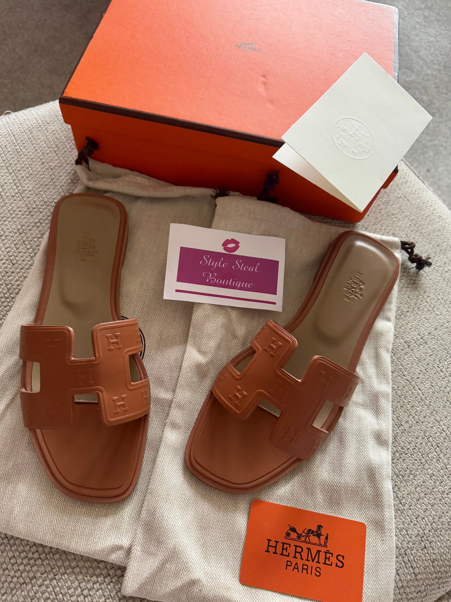 Embossed Oran Sandals