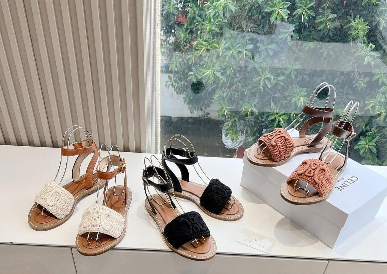 Embroidered Sandals