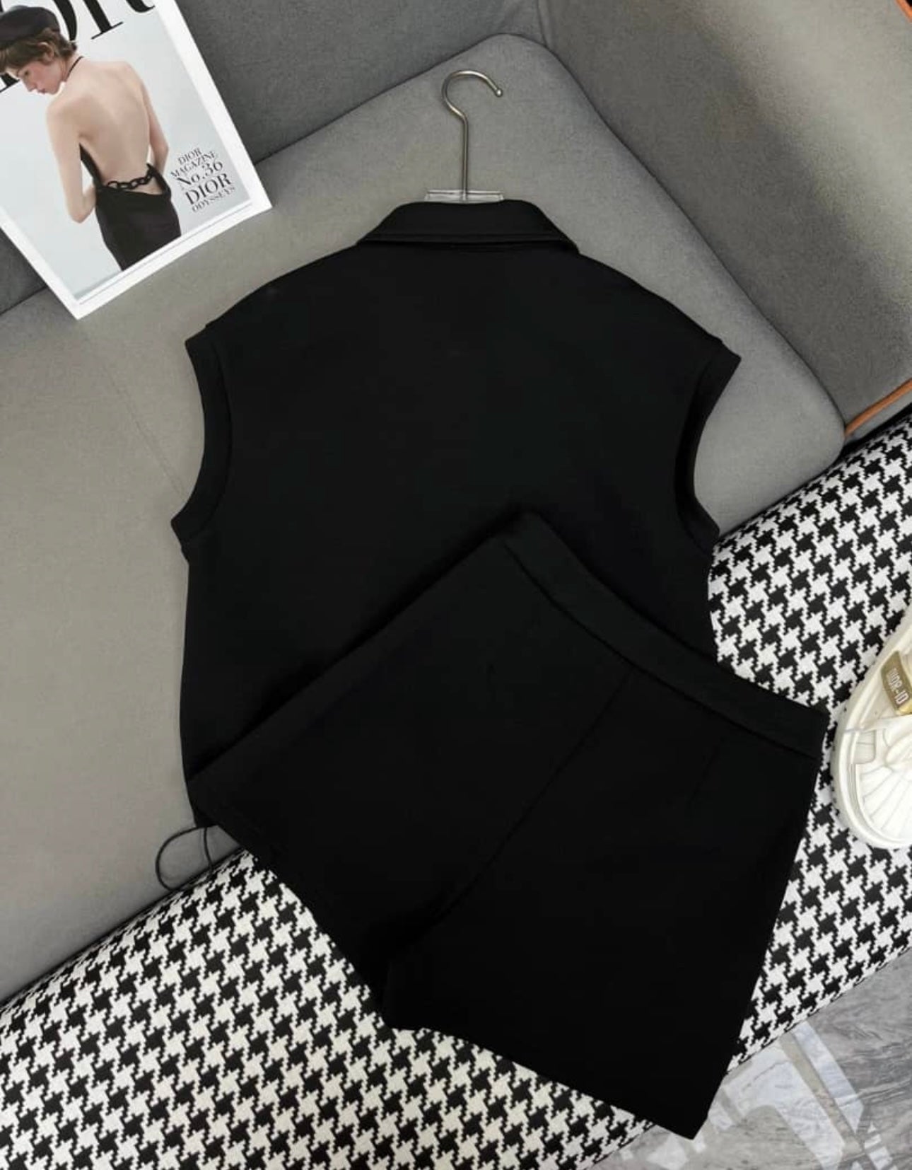 Black skort co-ord