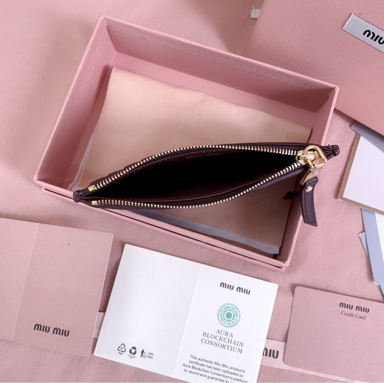 Zipped Card Wallet