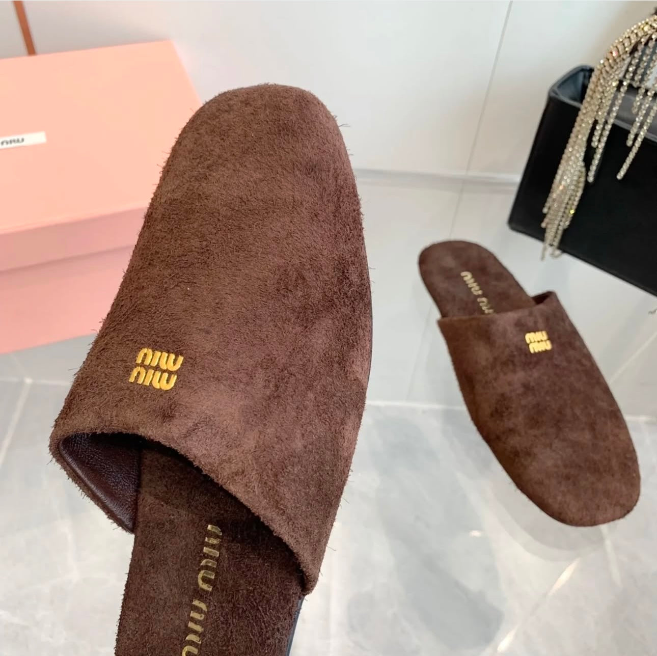 Suede Slippers