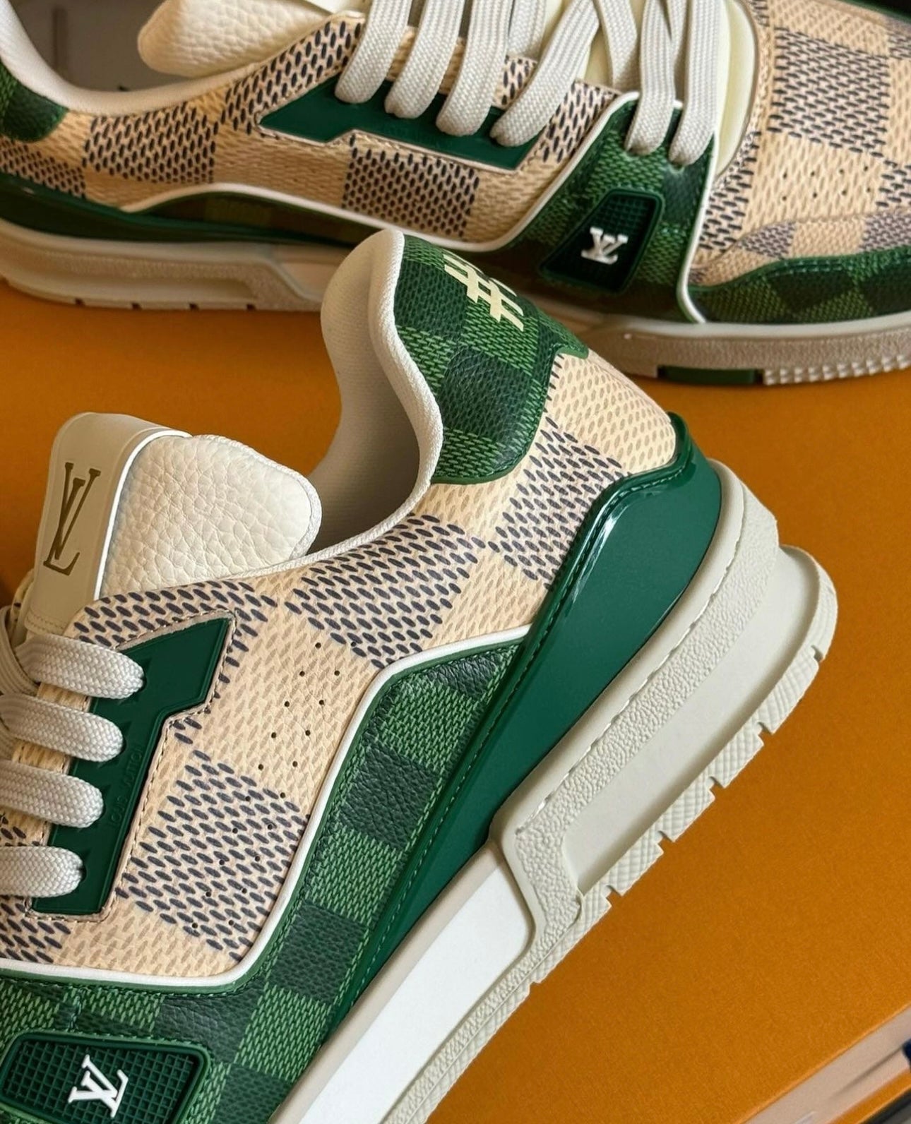 Damier Azur Trainers