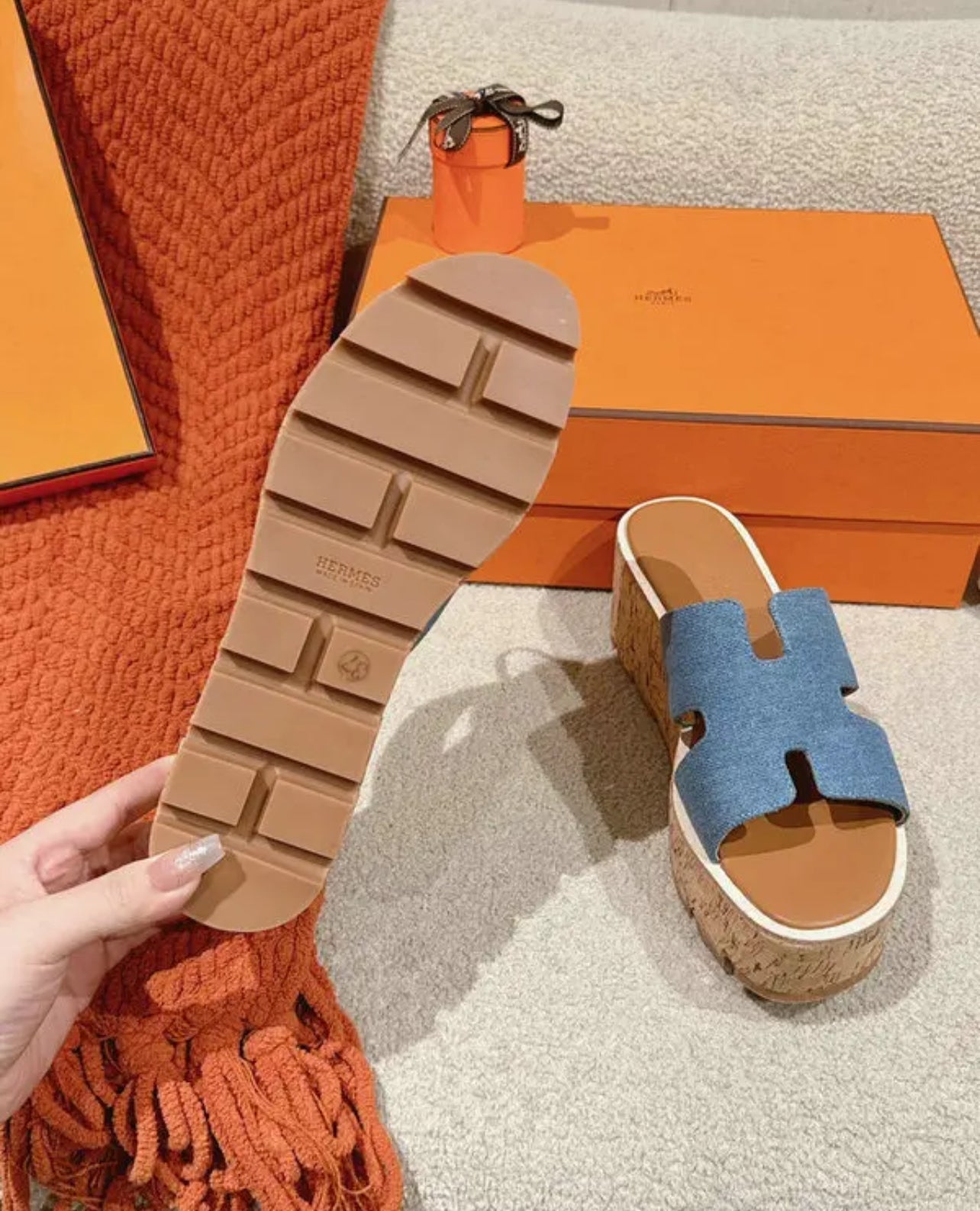 Eze Denim Sandals