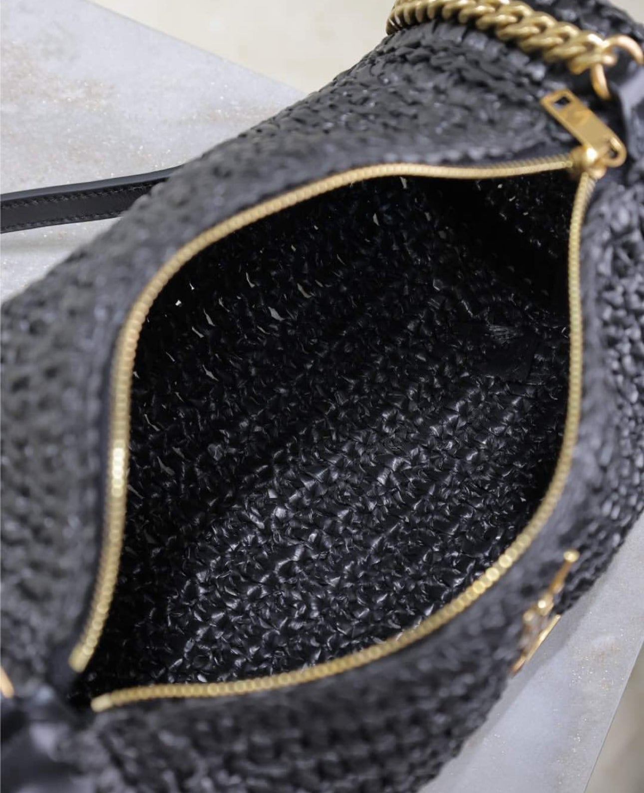 Cassandre Raffia Tube Bag
