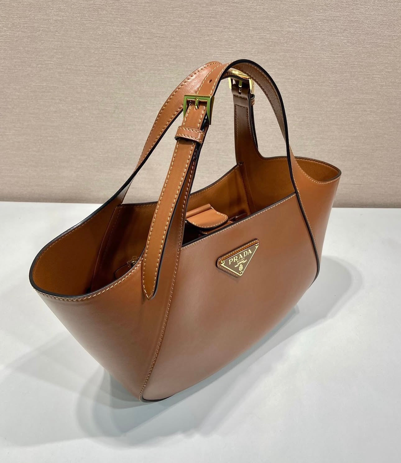 Leather Top Handle Bag
