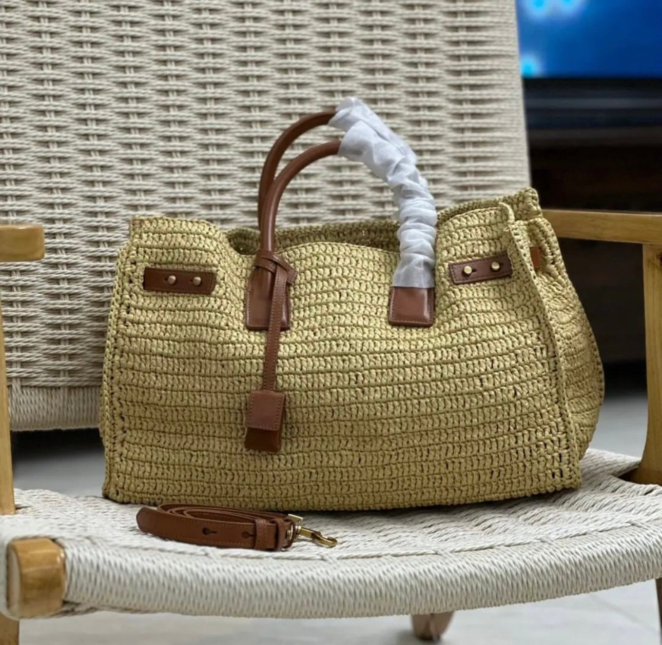 Raffia Sac De Jour