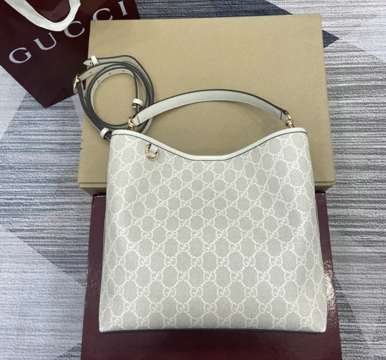 Emblem Bucket Bag