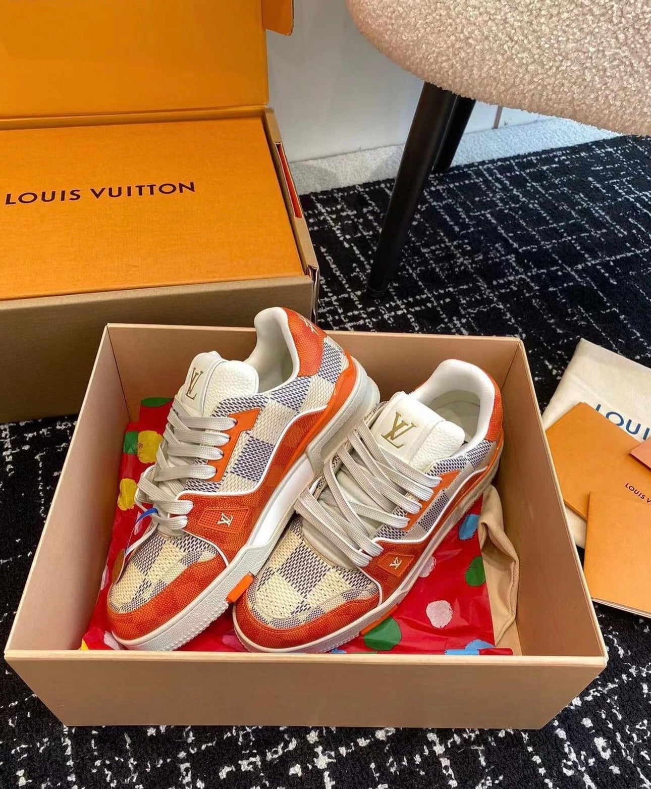 Damier Azur Trainers