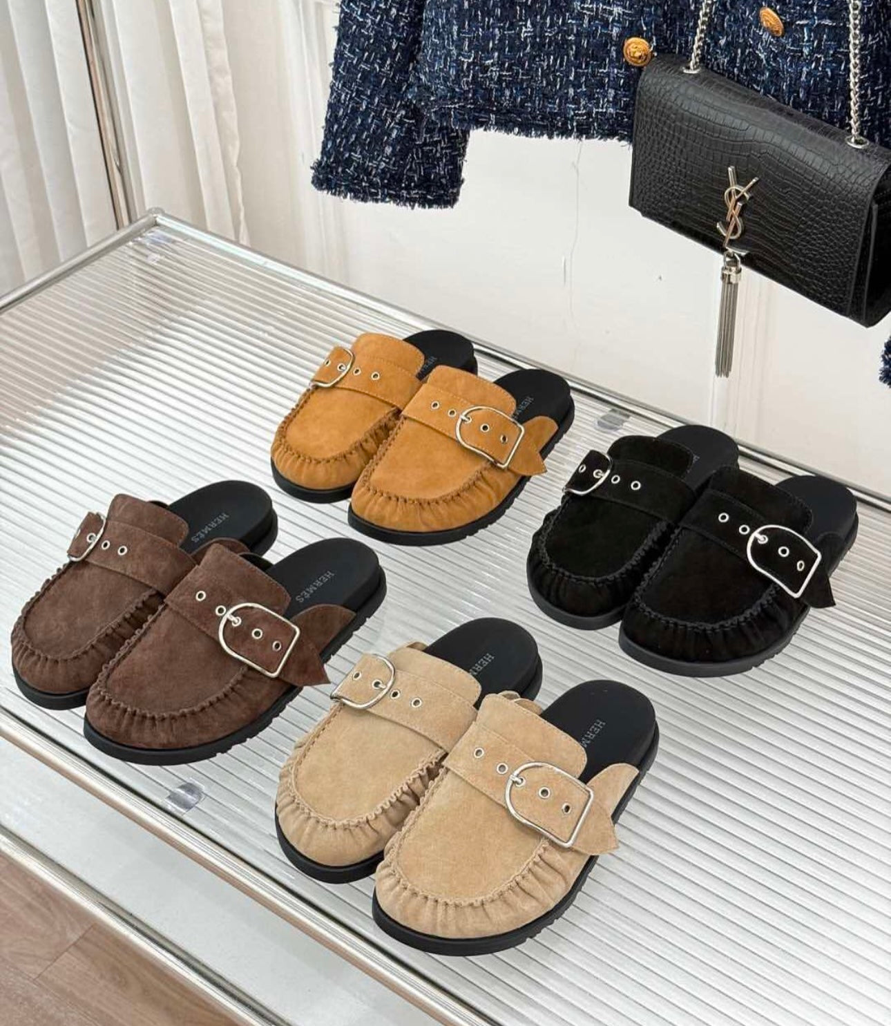 Suede Slippers