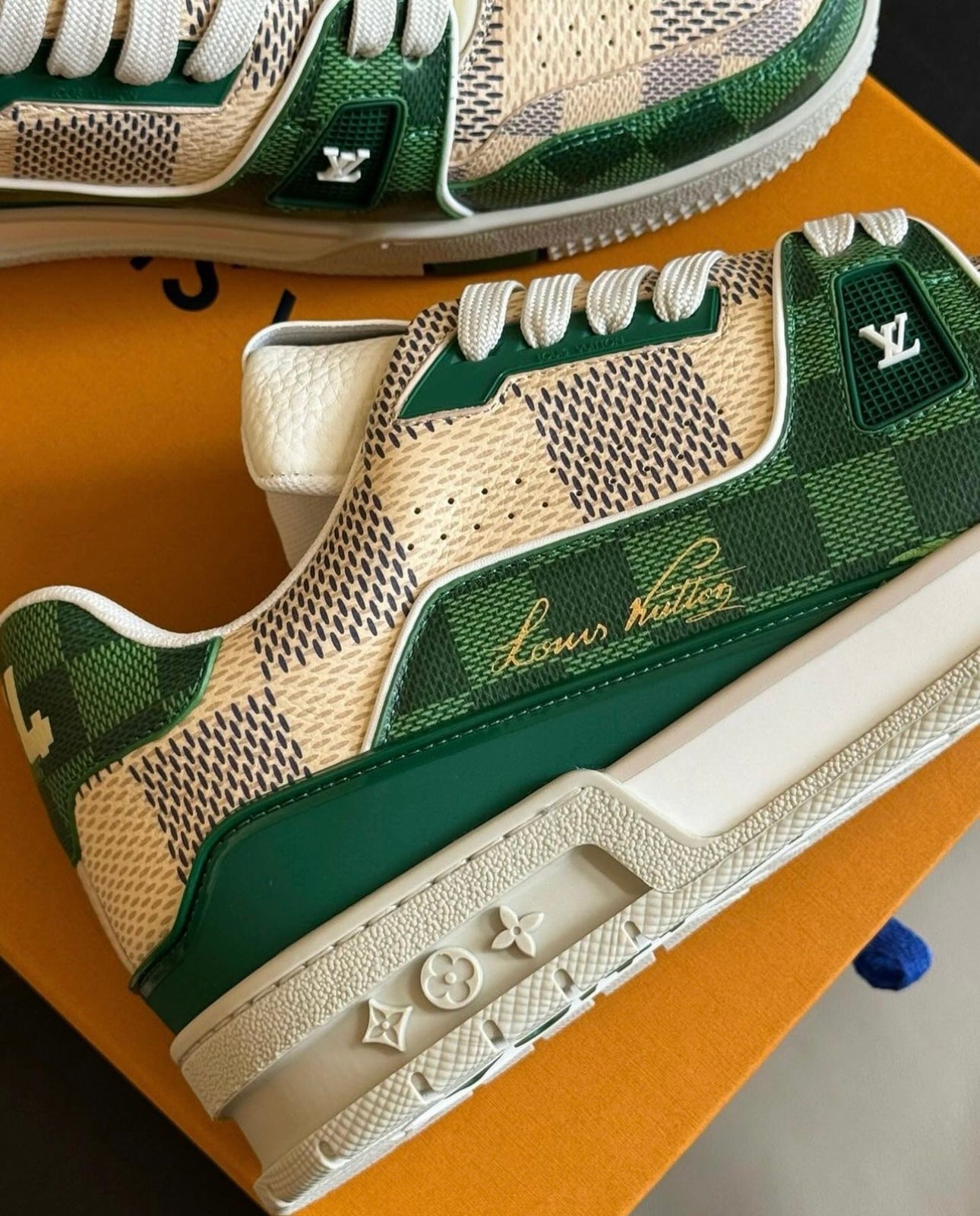 Damier Azur Trainers