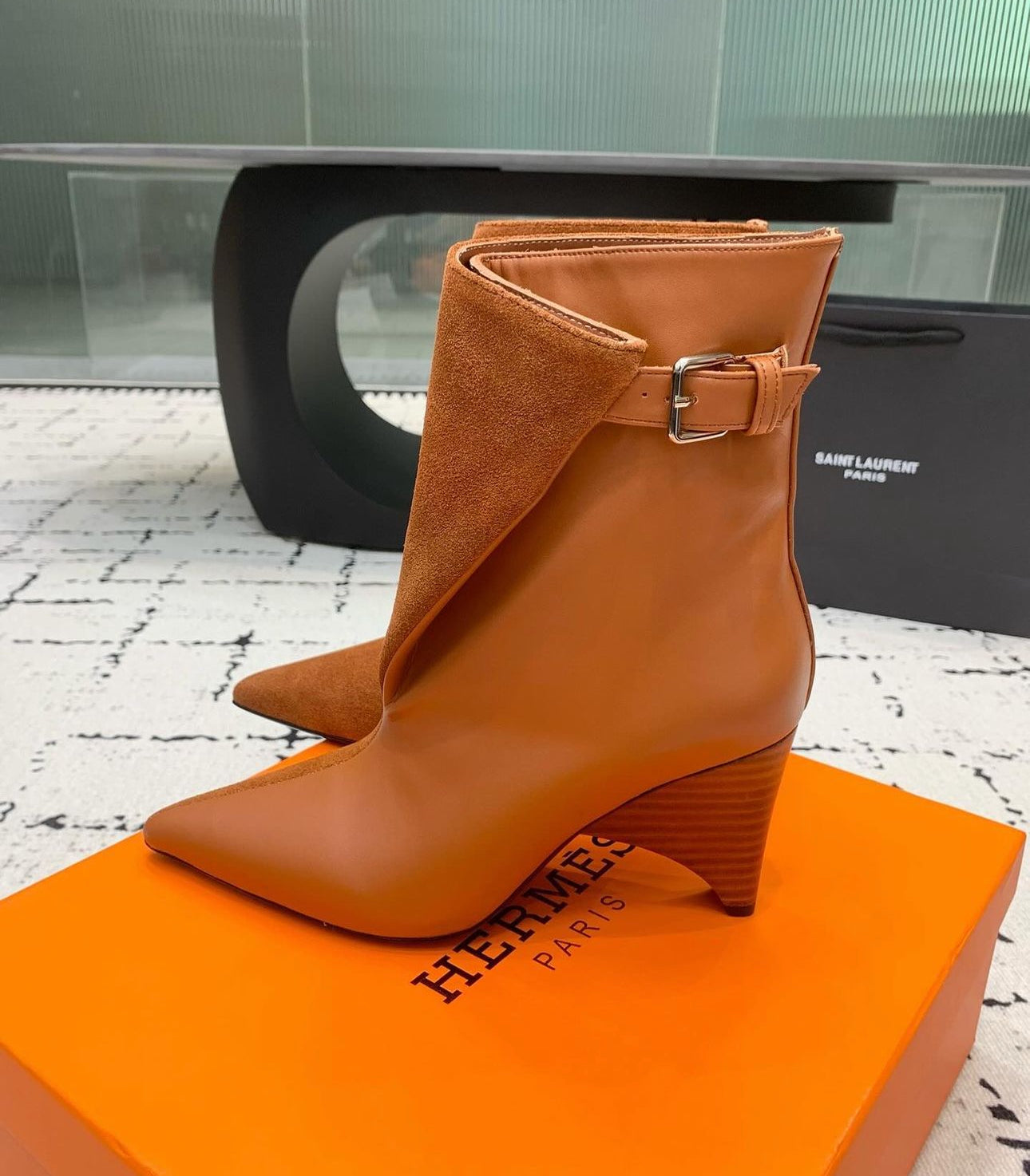 Leather Suede Boots