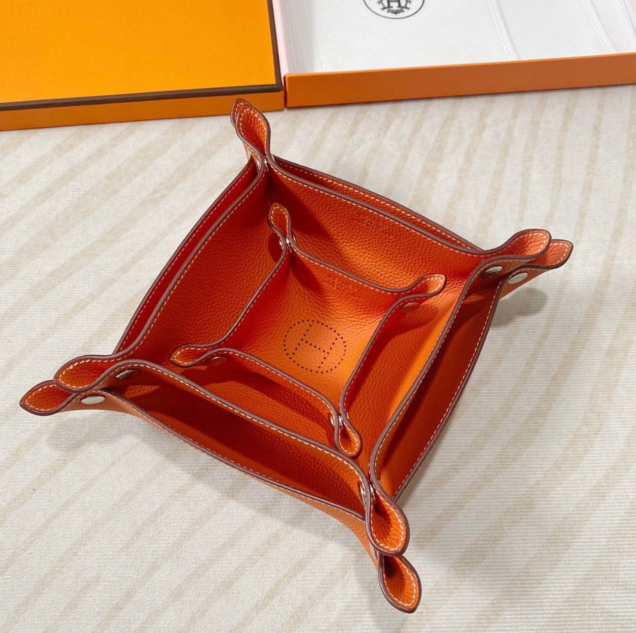 Leather Tray Set