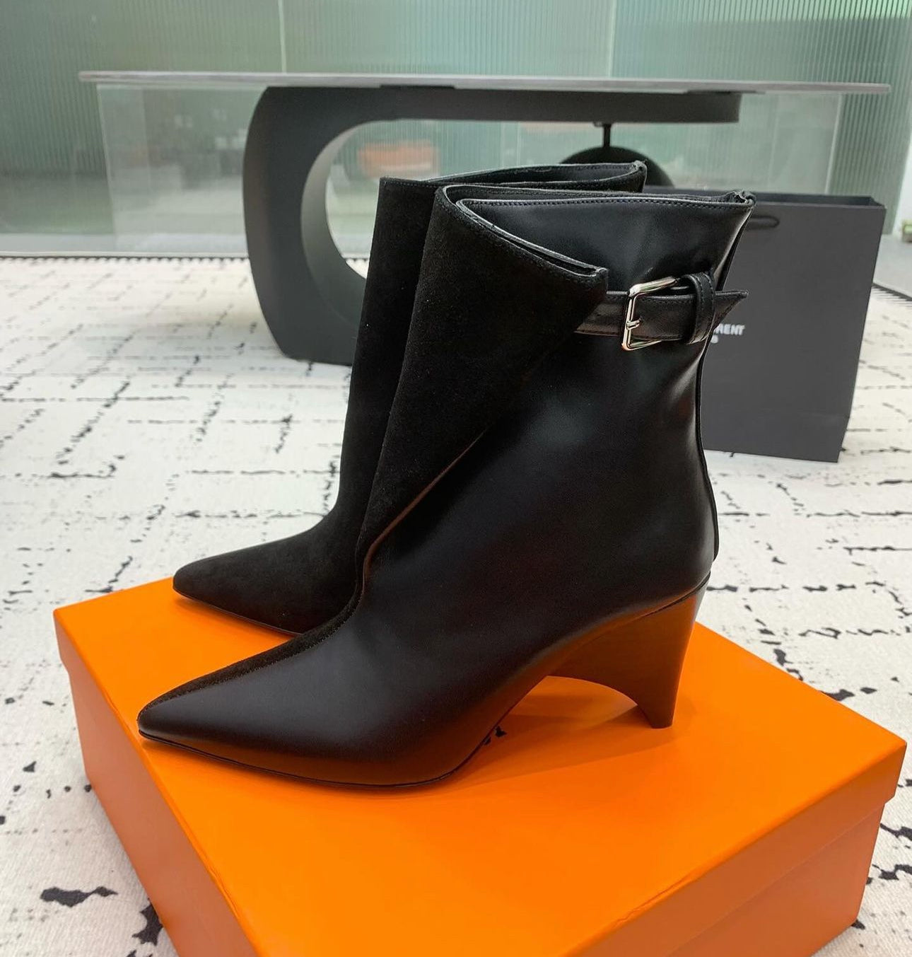 Leather Suede Boots