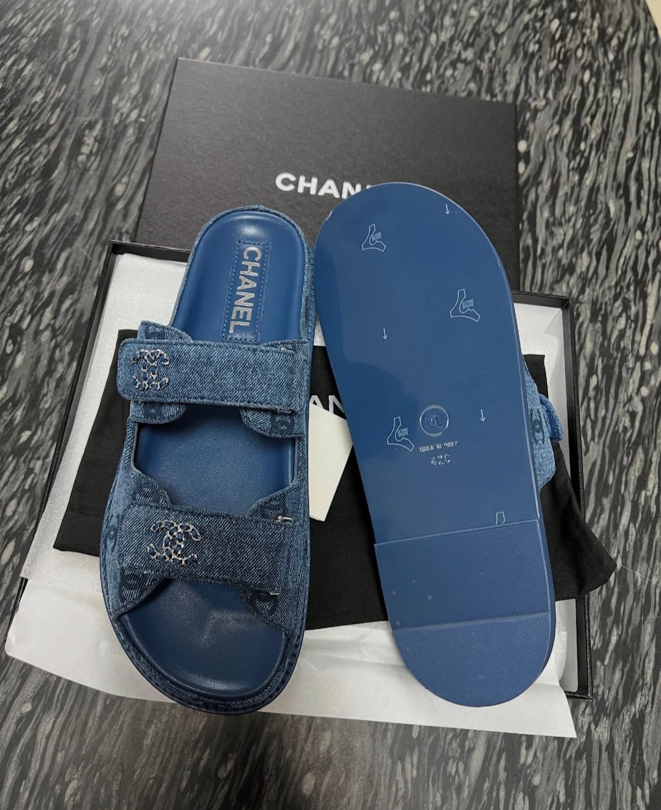 Denim Dad Sandals