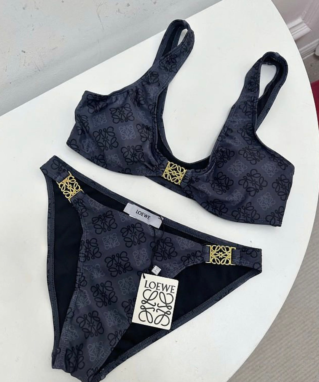Navy & black bikini