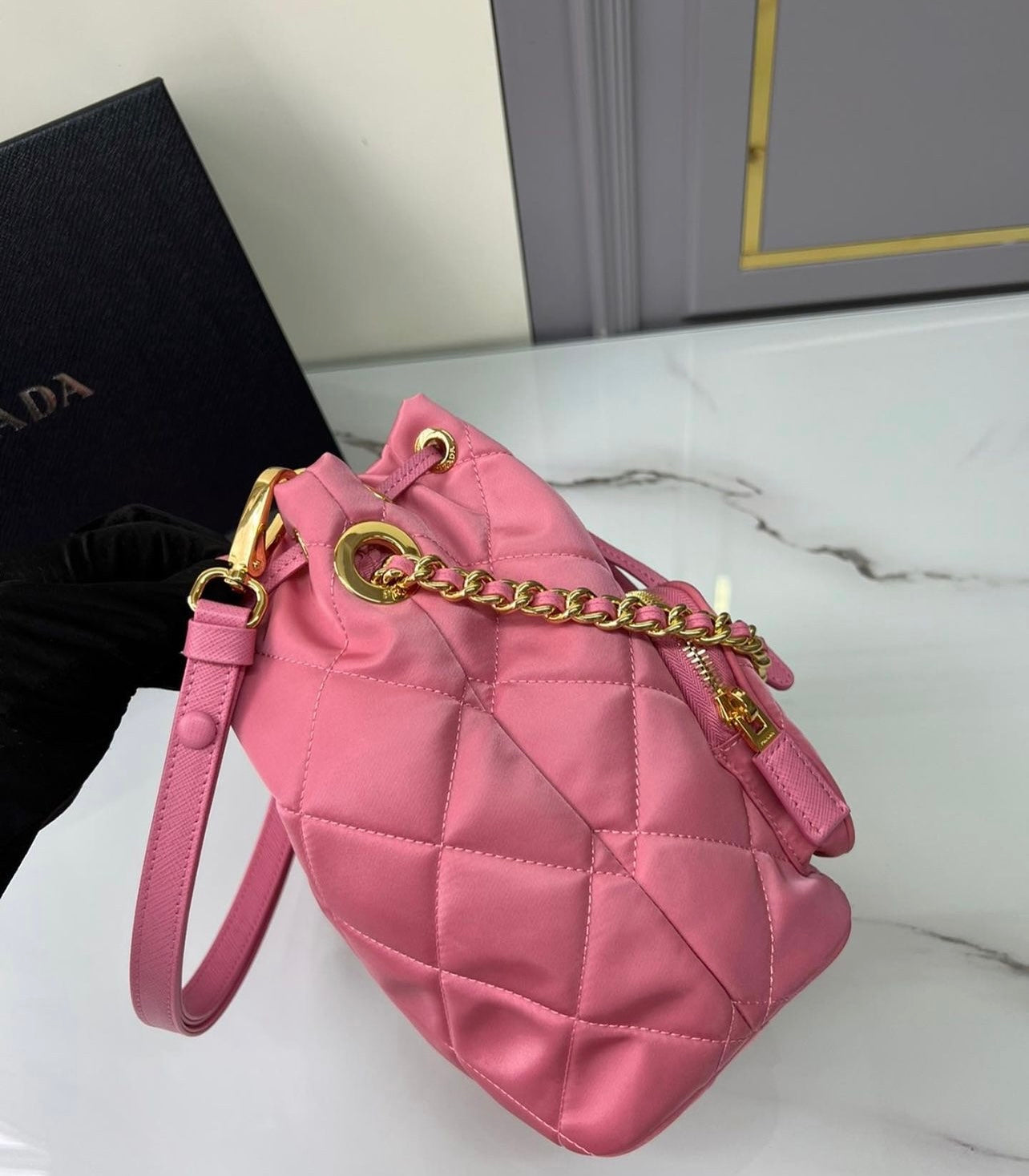 Quilted Bucket Bag