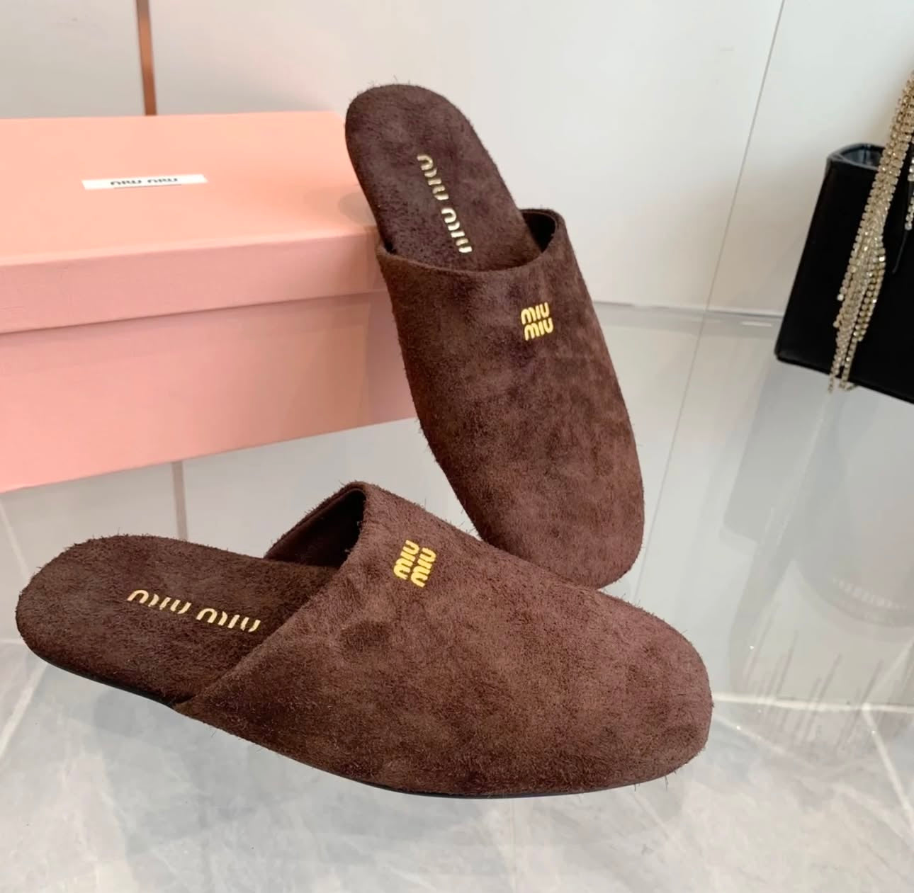 Suede Slippers