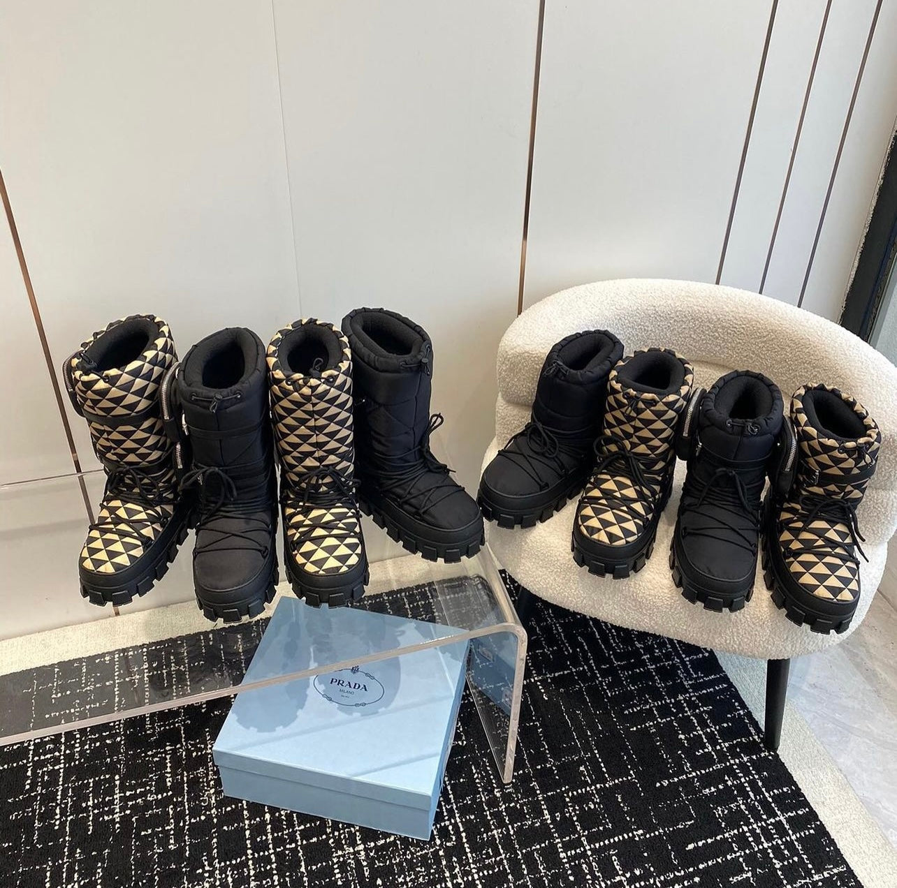 Gabardine Boots