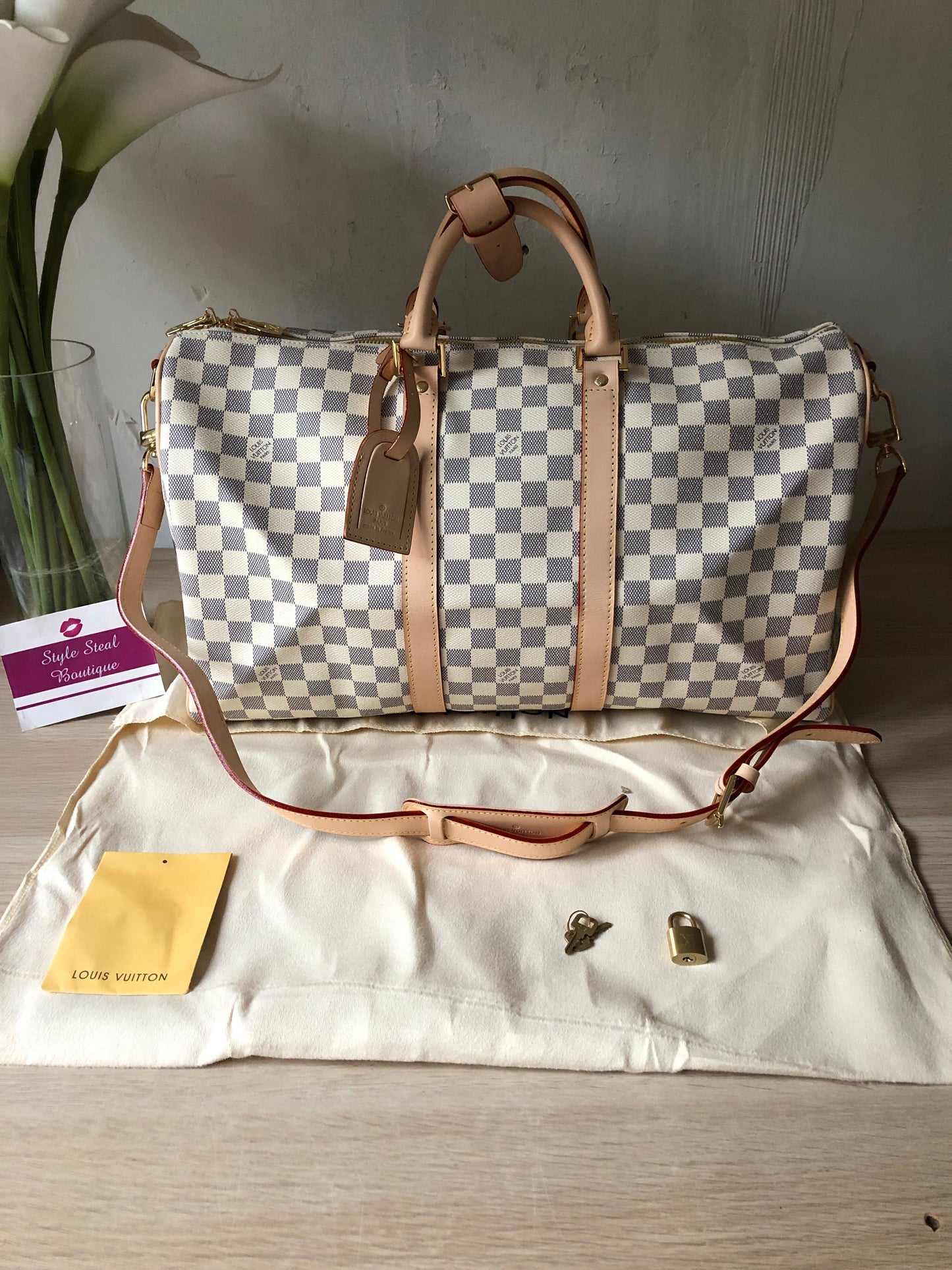 Keepall Damier Azur