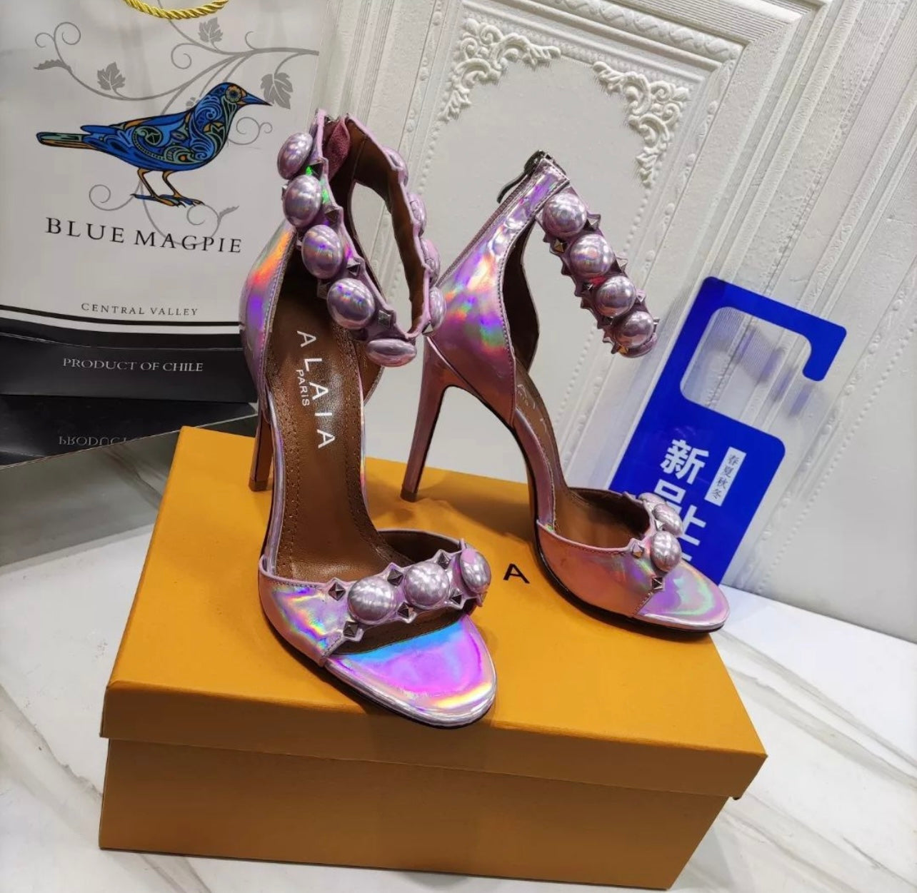 Bombe Metallic Sandals