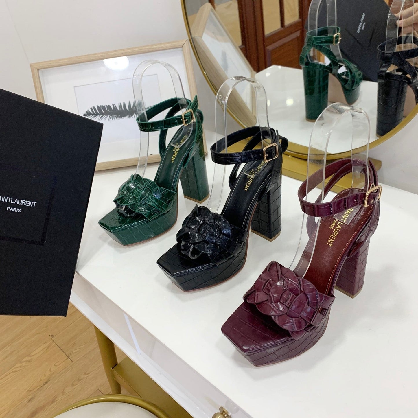 Tribute Embossed Sandals